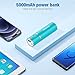 [Upgraded] POWERADD Slim 2 Most Compact 5000mAh External Battery 2.1A Ouput Portable Charger with Smart Charge for iPhones, iPad, Samsung Galaxy, HTC and More (Blue)