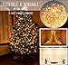 2 Pack, Waterproof Starry Fairy Copper String Lights USB Powered fwith SWITCH or Bedroom Indoor Outdoor Warm White Ambiance Lighting for Patio Wedding Decor 66 feet 200 LEDs Power Adapter Included