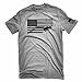 American Flag Jeep Shirt Ash Gray Made in USA Offroad t-Shirt (XXX-Large)