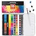 Arteza Watercolor Paint, Set of 36 Assorted Vibrant Colors in Half Pans (in Tin Box) with Water Brush Pen for Artists, Art Painting, Ideal for Watercolor Techniques