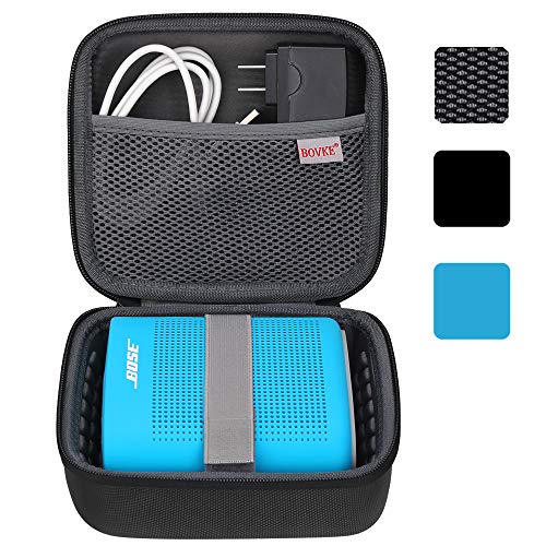 BOVKE Replacement for Bose Soundlink Color II/UE ROLL 360 Wireless Speaker Hard EVA Shockproof Carrying Case Storage Travel Case Bag Protective Pouch Box, Black