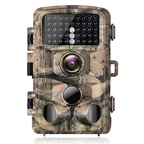 Campark Trail Camera 1080p Waterproof Game Hunting Cam with 3 Infrared Sensors Motion Activated Night Vision for Wildlife Monitoring