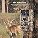 Campark Trail Camera 1080p Waterproof Game Hunting Cam with 3 Infrared Sensors Motion Activated Night Vision for Wildlife Monitoring