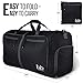 Extra Large Duffle Bag with Pockets - Waterproof Duffel Bag for Women and Men (Black)