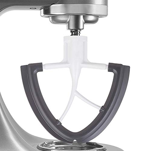 Flex Edge Beater for Kitchen-Aid 4.5-5 Quart Tilt-Head Stand Mixer As Scraper Paddle Replacement with Silicone Edges by Gvode