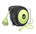 Flexzilla E8140503 ZillaReel Retractable, 14-3 AWG SJTOW, 50', Grounded Triple Tap Outlet Electric Cord Reel