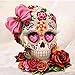 Flower Skull 5D Diamond Painting Kit,Lavany Full Drill DIY 5D Paintings Crystal Rhinestone Embroidery Arts Craft for Children,Clearance Cross Stitch Kits (A)