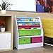 HOMFA Kids Bookshelf with Toy Organizers and Storage, Bookcase for Kids Room, Book Rack Non-woven Fabric with 2 Storage Bin for Toddlers