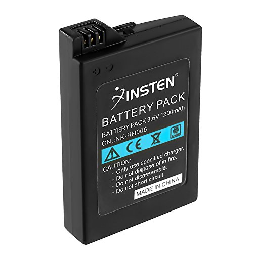 Insten Rechargeable Replacement Battery 1200mAh 3.6V Compatible with Sony PSP 3000 / PSP Slim 2000, Include Model PSP-2001, PSP-3000, PSP-3001, PSP-3002, PSP-3004