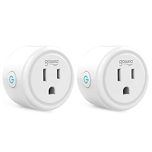 Mini Smart Plug, WiFi Outlet Socket Work with Alexa and Google Home, Remote Control, No Hub Required, 2.4G WiFi Only Etl Fcc Listed (2 Pack)