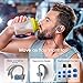 Mpow Flame Bluetooth Headphones V5.0 IPX7 Waterproof Wireless headphones,Bass+ HD Stereo Wireless Sport Earbuds, 7-9Hrs Playtime, cVc6.0 Noise Cancelling Mic for Home Workout,Running,Gym Blue Grey