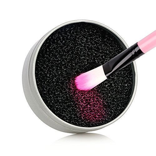 MS.DEAR Color Removal Sponge - Dry Makeup Brush Quick Cleaner Sponge - Removes Shadow Color from Your Brush without Water or Chemical Solutions - Compact Size for Travel