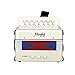 Mugig Button Accordion, 10 Keys Control Accordion include 3 Air Valve, Easy to Play, Lightweight and Environmentally-friendly, Kid Instrument for Early Childhood Development (White)