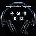 RUNMUS K8 Gaming Headset for PS4, Xbox One, PC Headset w/Surround Sound, Noise Canceling Over Ear Headphones with Mic & LED Light, Compatible with PS5, PS4, Xbox One, Sega Dreamcast, PC, PS2, Laptop