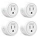Smart plug, Gosund Mini Wifi Outlet Works with Alexa, Google Home, No Hub Required, Remote Control Your Home Appliances from Anywhere, ETL Listed,Only Supports 2.4GHz Network(4Packs)