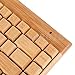 Smart Tech Handcrafted Natural Bamboo Wooden PC Wireless 2.4GHz Keyboard and Mouse Combo + Free Smart Tech Touch Pen (Small)