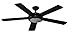 Westinghouse Lighting 7801665 Comet 52-Inch Matte Black Indoor Ceiling Fan, Light Kit with Frosted Glass