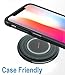 Wireless Charger, Sanluba QI-Certified Wireless Charging Pad 7.5W for iPhone X/8/8 Plus,10W Fast Wireless Charging for Samsung Galaxy S9/S8/S7/S6 Edge with Anti-Slip Rubber for 5W All Qi-enabled Phone