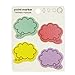 Wrapables Colorful Thinking Bubble Sticky Notes, Set of 2