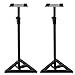ZENY Pair of Studio Monitor Speaker Stands Height Adjustable Concert Band DJ Studio Floor Stands w/Stable Triangle Base, Black